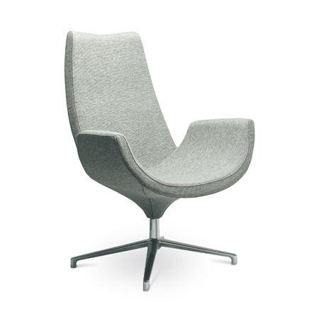 Poltrona contemporanea - RELAX - LD Seating s.r.o. - in tessuto / in alluminio lucido / a schienale alto