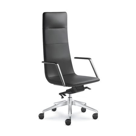 Poltrona direzionale contemporaneo - HARMONY PURE - LD Seating s.r.o. - in pelle / in tessuto / in acciaio