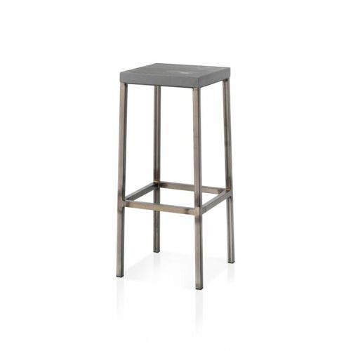 Sgabello da bar in stile industriale - NELSON  - PF Stile Srl - in lana / in HPL / con supporto in acciaio