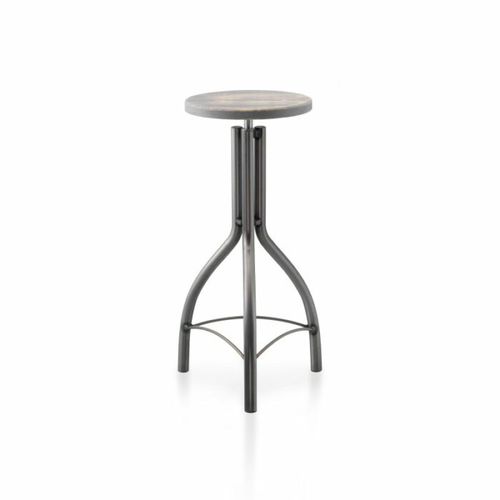 Sgabello da bar contemporaneo - SHABBY  - PF Stile Srl - in legno / con supporto in acciaio / con 3 piedi