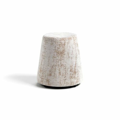 Pouf contemporaneo - Olli  - PF Stile Srl - in tessuto / in pelle / tondo