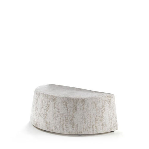 Pouf contemporaneo - Olli Mezzaluna  - PF Stile Srl - in velluto / in lana / in pelle