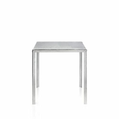 Tavolo in stile industriale - Hope  - PF Stile Srl - in acciaio / con supporto in acciaio / quadrato