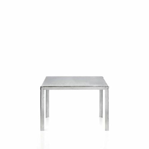 Tavolo in stile industriale - Hope/B  - PF Stile Srl - in acciaio / con supporto in acciaio / quadrato