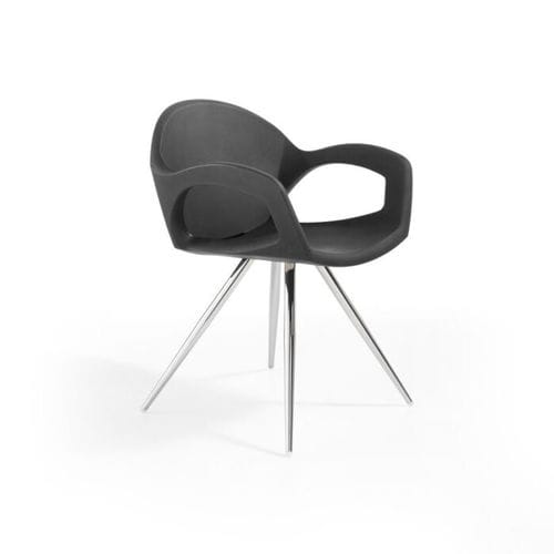 Sedia contemporanea - Pepper Spider  - PF Stile Srl - da interno / in polietilene / con supporto in acciaio