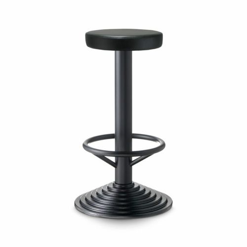 Sgabello da bar contemporaneo - 102  - PF Stile Srl - in pelle / con supporto in ghisa / girevole