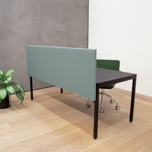Divisorio per ufficio su scrivania - FORMFAC - PREFORM GmbH - in tessuto / in alluminio / in legno