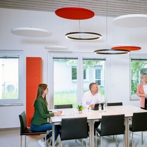 Colonna acustica autoportante - PREFORM GmbH - in tessuto / rettangolare / liscia