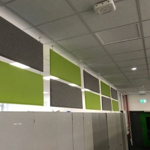 Separatore di spazi acustico - DECAMPO - PREFORM GmbH - in tessuto / in espanso / a base gesso