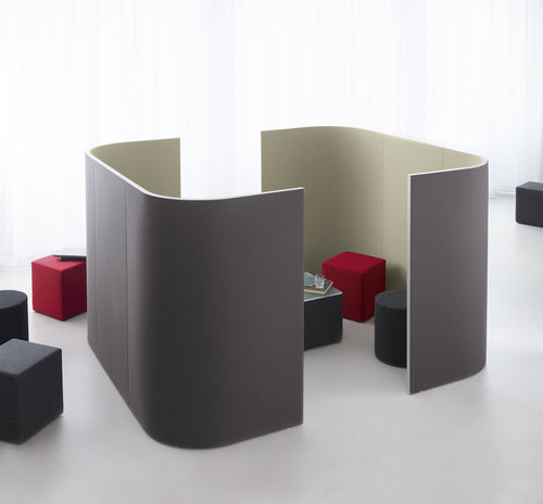 Isola di privacy per ufficio modulare - CORNER  - PREFORM GmbH - da 4 persone / a base gesso / in espanso