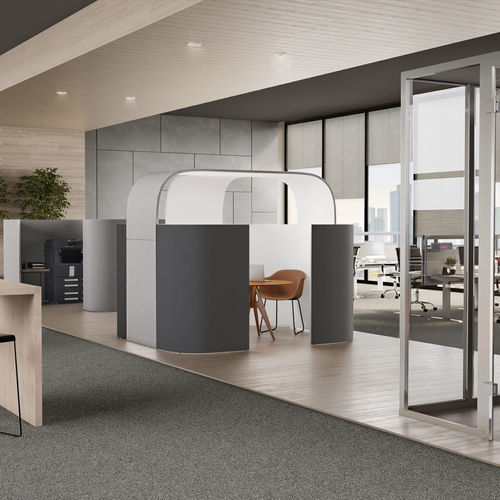 Isola di privacy per ufficio modulare - DISCRETO - PREFORM GmbH - in tessuto