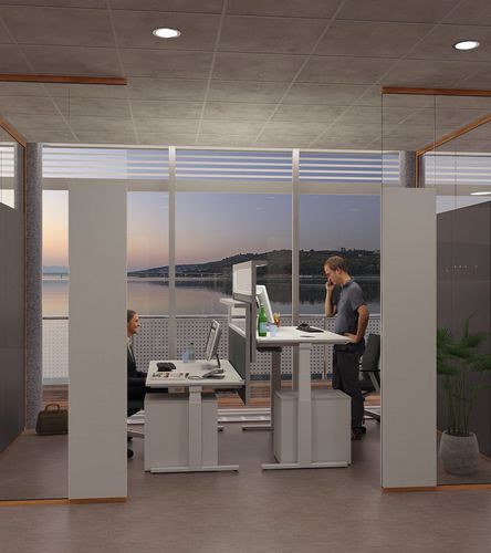 Parete fissa - PREGLASS - PREFORM GmbH - in vetro / professionale / da ufficio