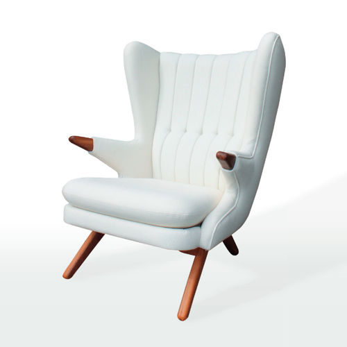 Poltrona contemporanea - BAMSE - Skipper Furniture AB - in tessuto / in rovere / in teak