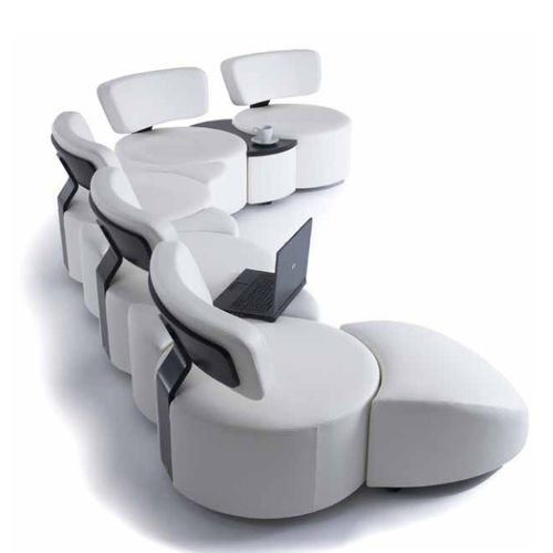 Divano modulare - CIRCLES - Skipper Furniture AB - contemporaneo / in pelle / bianco
