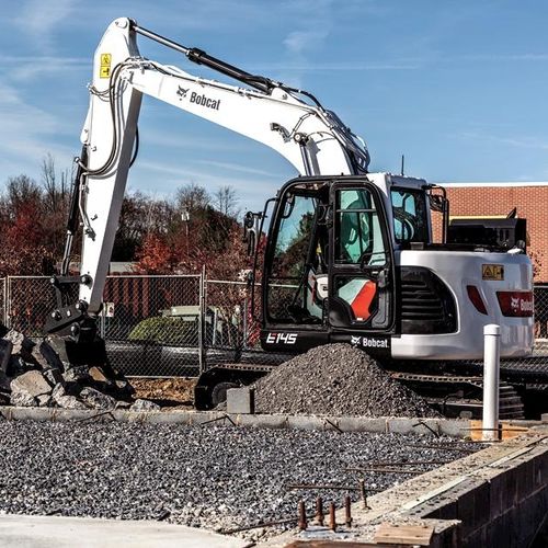 Escavatore cingolato - E145 - BOBCAT - compatto / per cantiere / di sollevamento