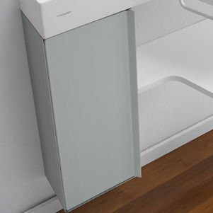 Mobile da bagno contemporaneo - COLUMNA - mcbath - Moldcom Composites - in legno / da parete