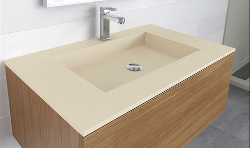 Lavabo da incasso - MINOS - mcbath - Moldcom Composites - in composito / rettangolare / contemporaneo