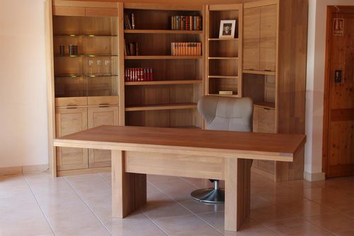 Scrivania contemporanea - SYMPHONIE - DELORME MEUBLES - in rovere / in legno massiccio