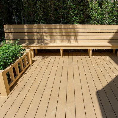 Listone per esterno in legno composito - ANTIQUE - GRINWOOD WPC MATERIAL CO., LTD - aspetto legno / a clip / contract