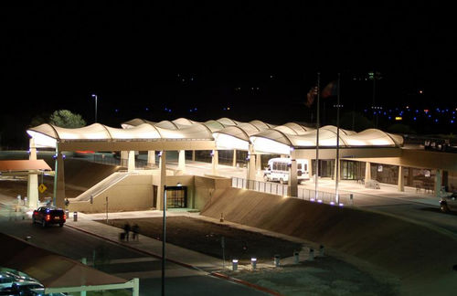 Membrana architettonica PTFE - ABILENE REGIONAL AIRPORT - FabriTec Structures - per tensostruttura / per tettoia d'entrata / per tetto