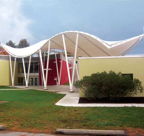 Membrana architettonica in PVC - AVERY CENTER FOR THE ARTS BARD COLLEGE - FabriTec Structures - in tessuto di vetro rivestito PVC / per tensostruttura / per spazio pubblico