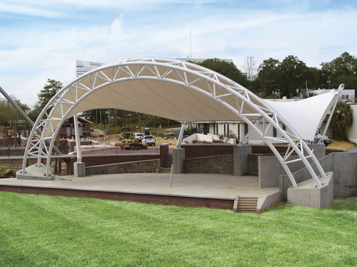 Membrana architettonica PTFE - MERIDIAN AMPHITHEATER AT CASCADES PARK - FabriTec Structures - per tensostruttura / per spazio pubblico / per tetto