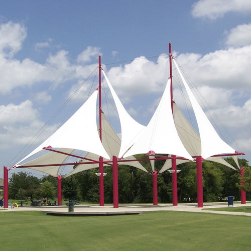 Membrana architettonica in PVC - CELEBRATION PARK - FabriTec Structures - in tessuto di vetro rivestito PVC / per tensostruttura / per spazio pubblico