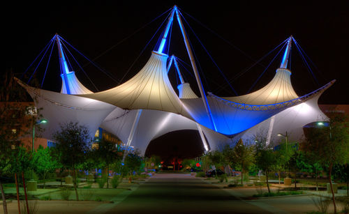 Tensostruttura a membrana e funi - ASU SKYSONG INNOVATION CENTER - FabriTec Structures - per copertura / con membrana in PTFE / per eventi