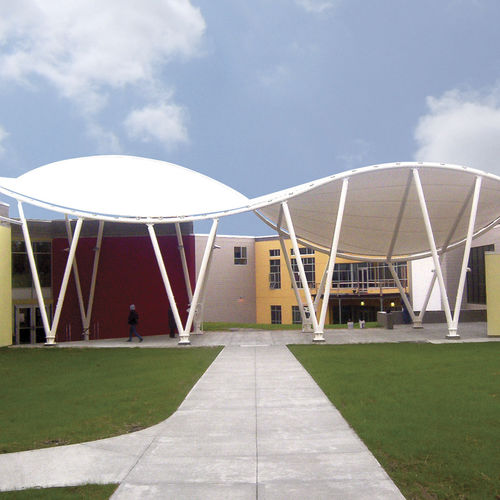 Membrana architettonica in PVC - PVC MEMBRANES - FabriTec Structures - in tessuto di vetro rivestito PVC / per spazio pubblico / per tensostruttura
