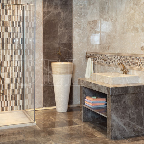 Piastrella in marmo - CAPPUCCINO DLT 418 - Delta Marble - levigata / da bagno / da pavimento