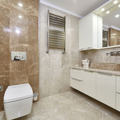 Piastrella in marmo - PLATIN CREAM - Delta Marble - levigata / spazzolata / sabbiata