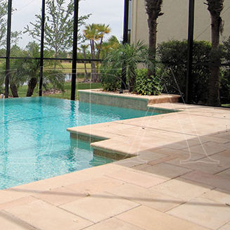 Lastricato in travertino - Delta Marble - da esterno / antiscivolo