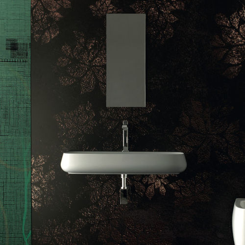 Lavabo sospeso - 33160101 - Alice Ceramica - in ceramica / con miscelatore / rettangolare