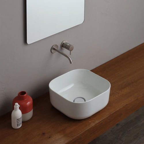 Lavabo da appoggio - 32170101 - Alice Ceramica - in ceramica / quadrato / contemporaneo