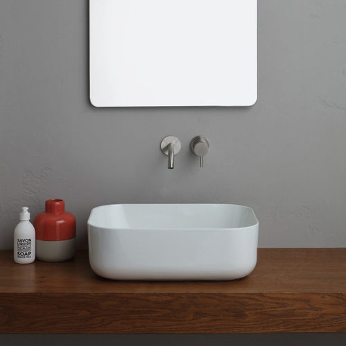 Lavabo da appoggio - 32190101 - Alice Ceramica - in ceramica / rettangolare / contemporaneo