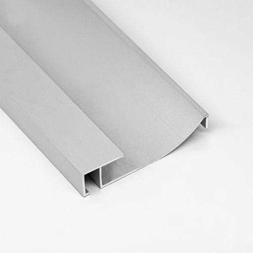 Battiscopa nero - 60X13 - ALUMACER® - argentato / in alluminio anodizzato / rettangolare