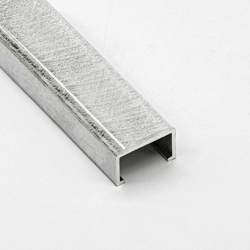 Profilo decorativo in alluminio - FUSION | 9X17 - ALUMACER® - per piastrelle / a U / marrone