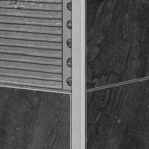 Profilo di finitura in alluminio - 12X12 - ALUMACER® - per piastrelle / per angolo esterno / per doccia