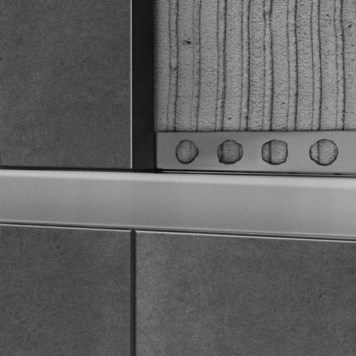 Profilo decorativo in alluminio - 10X25 - ALUMACER® - per piastrelle / per angolo esterno / per facciata