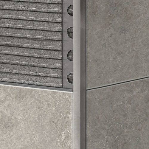 Profilo di finitura in alluminio - R10X10 - ALUMACER® - per piastrelle / per angolo esterno / per interni
