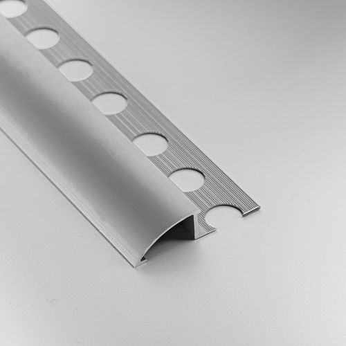 Profilo di finitura in metallo - 10 MM - ALUMACER® - per piastrelle / angolare tondo / argentato