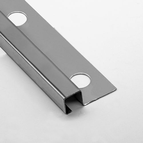 Profilo di finitura in acciaio inossidabile - 12X12 - ALUMACER® - per piastrelle / per angolo esterno / per facciata