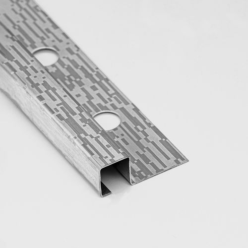 Profilo decorativo in acciaio inossidabile - 12X12 - ALUMACER® - per piastrelle / per angolo esterno / ad angolo