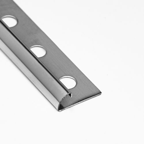 Profilo di finitura in acciaio inossidabile - 0AC10IN - ALUMACER® - per angolo esterno / angolare tondo / argentato