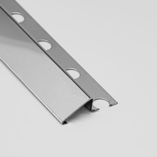 Profilo di finitura in acciaio inossidabile - 00N12IM 12 MM - ALUMACER® - per moquette / angolare tondo / argentato