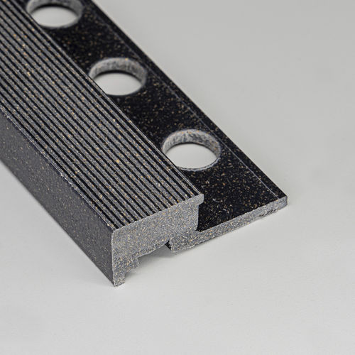 Profilo per gradini in PVC - ARENA 12X25 - ALUMACER® - antiscivolo / piatto