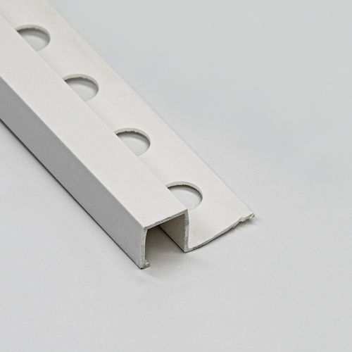 Profilo di finitura in PVC - R12X12 - ALUMACER® - per piastrelle / per angolo esterno / per interni