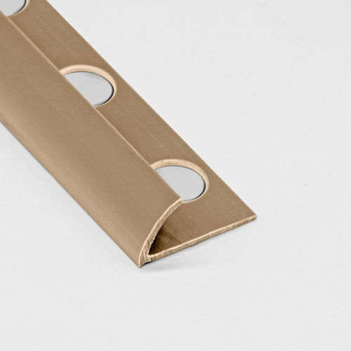 Profilo di finitura in PVC - 6.5 / 8.5 / 10.5 - ALUMACER® - per piastrelle / per angolo esterno / angolare tondo