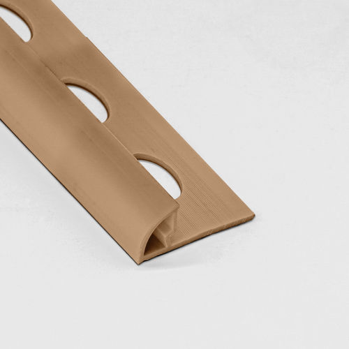 Profilo di finitura in PVC - 9.5 / 11.5 - ALUMACER® - per piastrelle / per angolo esterno / angolare tondo
