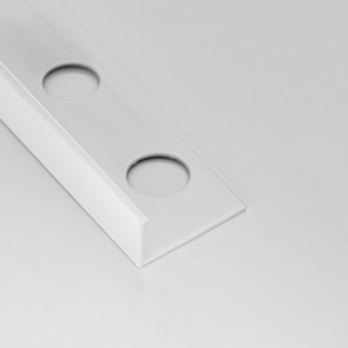 Profilo di finitura in PVC - L10.5 - ALUMACER® - per piastrelle / per angolo esterno / ad angolo